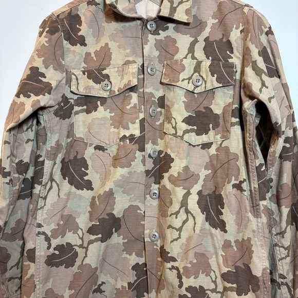 3sixteen Men Small Made USA Camo Button Up Shirt Jacket Classic Workwear Utility - Picture 15 of 16